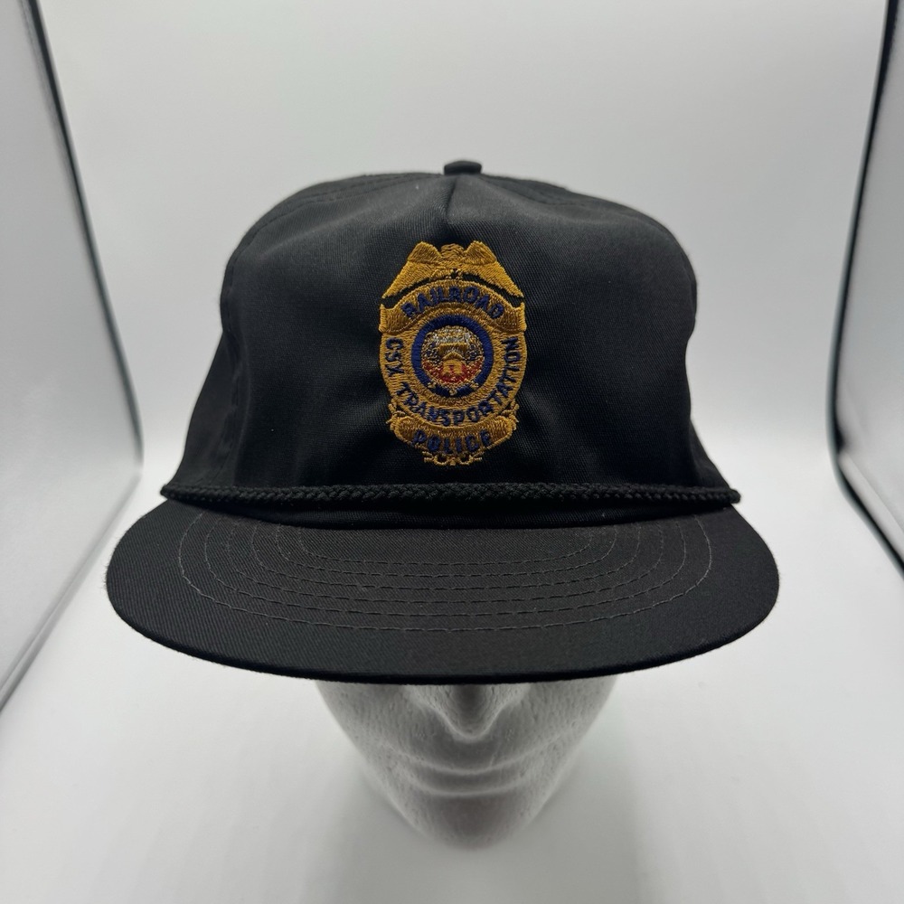 CSX Transportation Railroad Police Royce's Specialty Snapback Hat USA Vintag